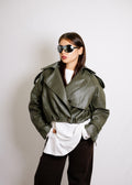 Bomber in ecopelle