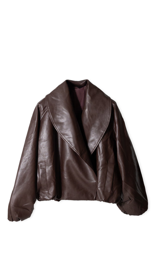 Bomber in eco pelle ￼