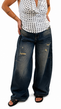 Denim balloon sabbiato