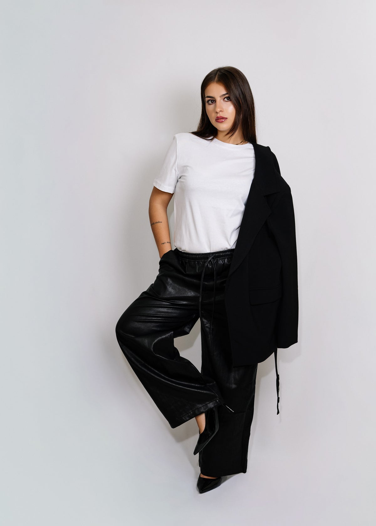Pantalone in ecopelle