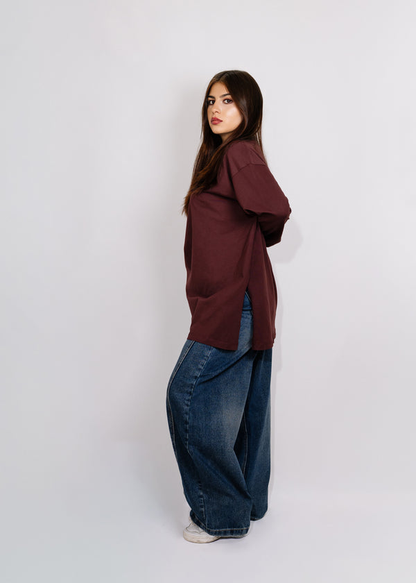 Maglia in cotone manica lunga